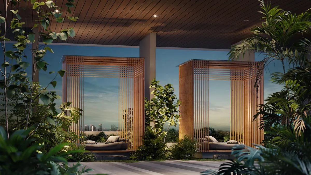 Alora Residences rooftop facilities, Bonding Pods