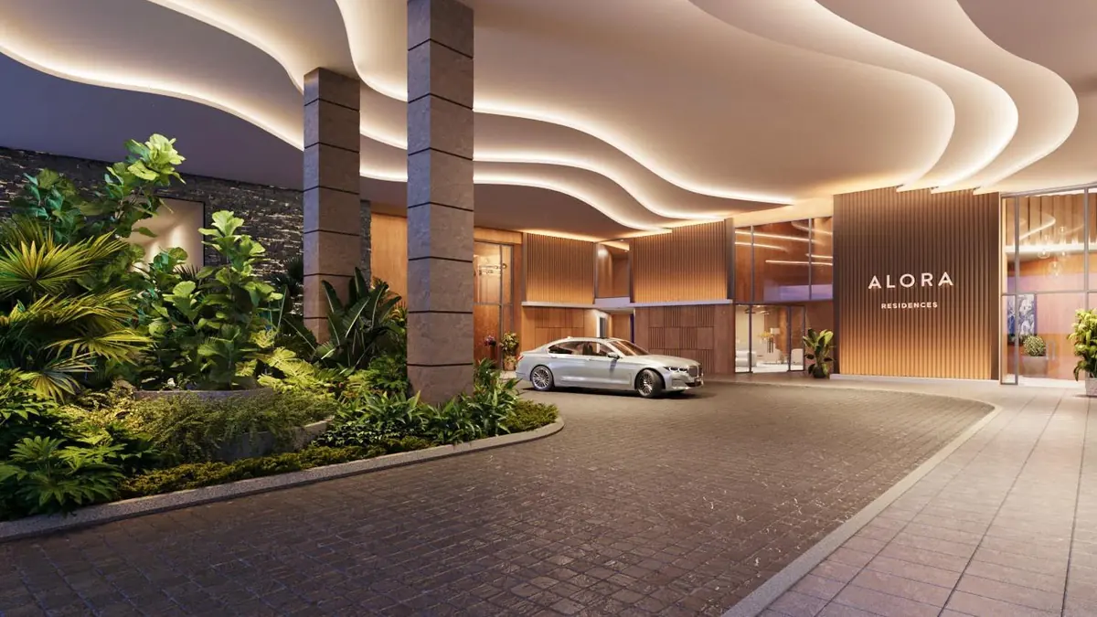 Alora Residences drop-off area