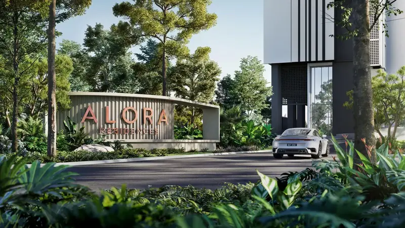 Alora Residences entrance statement