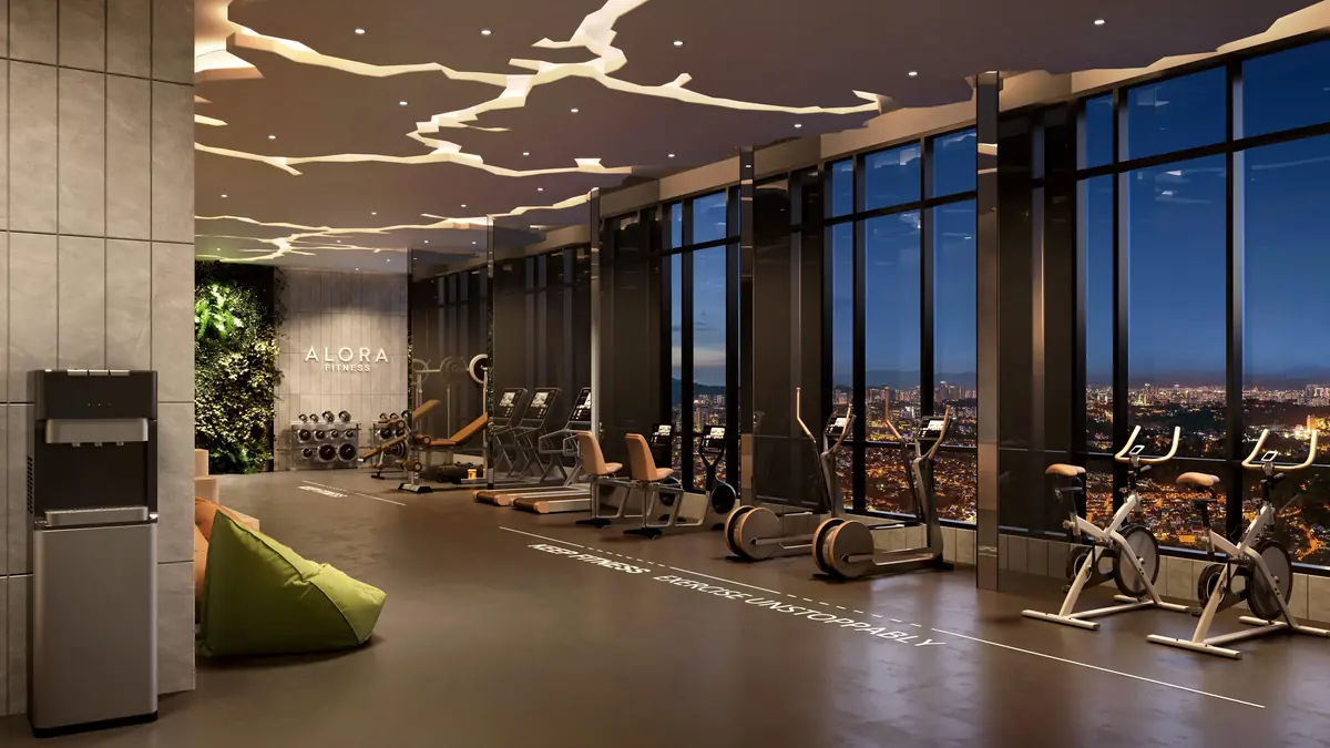 Alora Residences rooftop Sky Gym